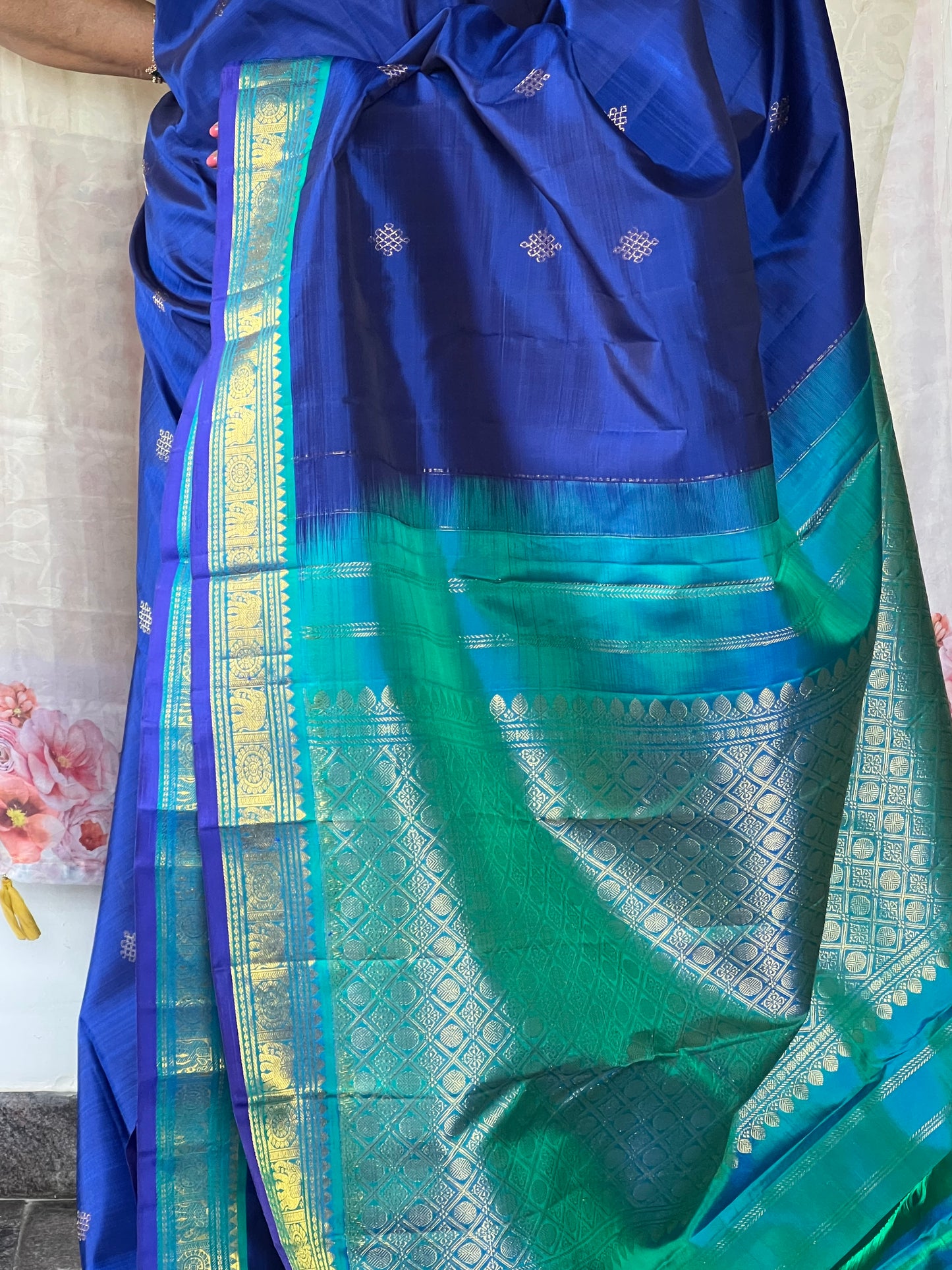 Royal Blue Kanchivaram silk saree