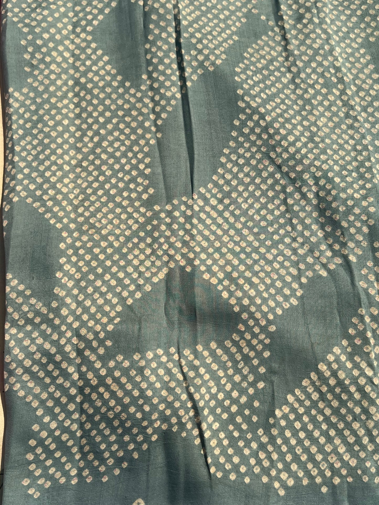 Grey Bandini silk saree