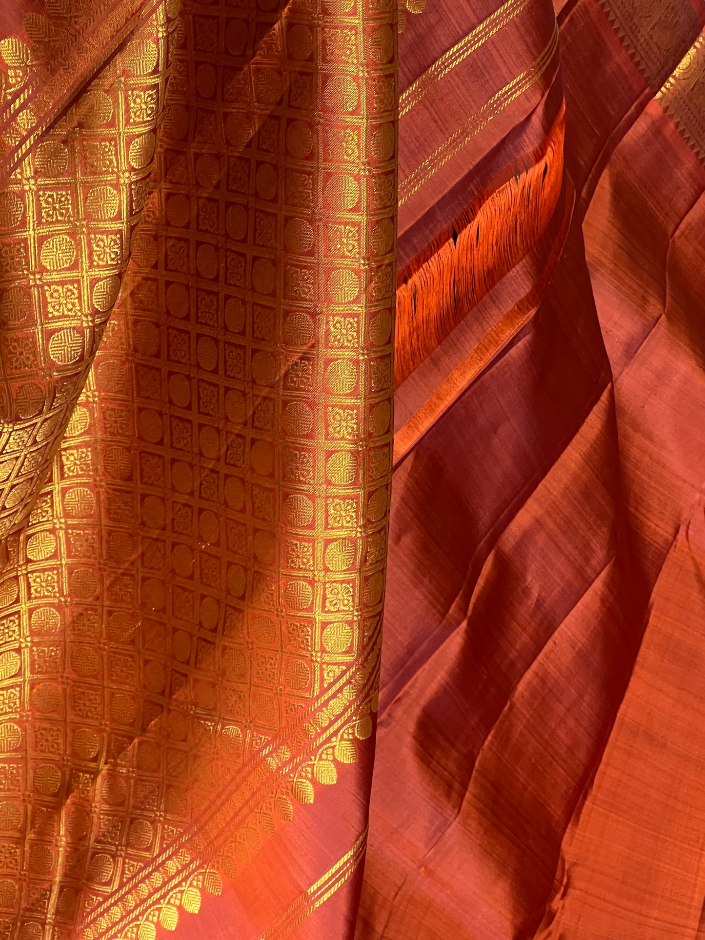 Bottle green kanchivaram silk saree