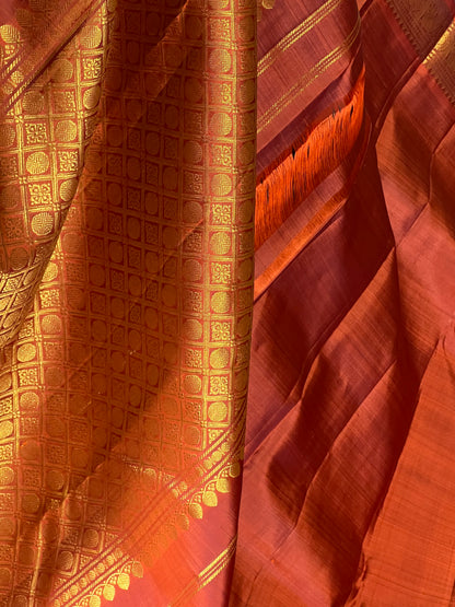 Bottle green kanchivaram silk saree