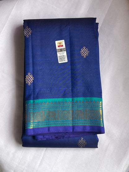 Royal Blue Kanchivaram silk saree