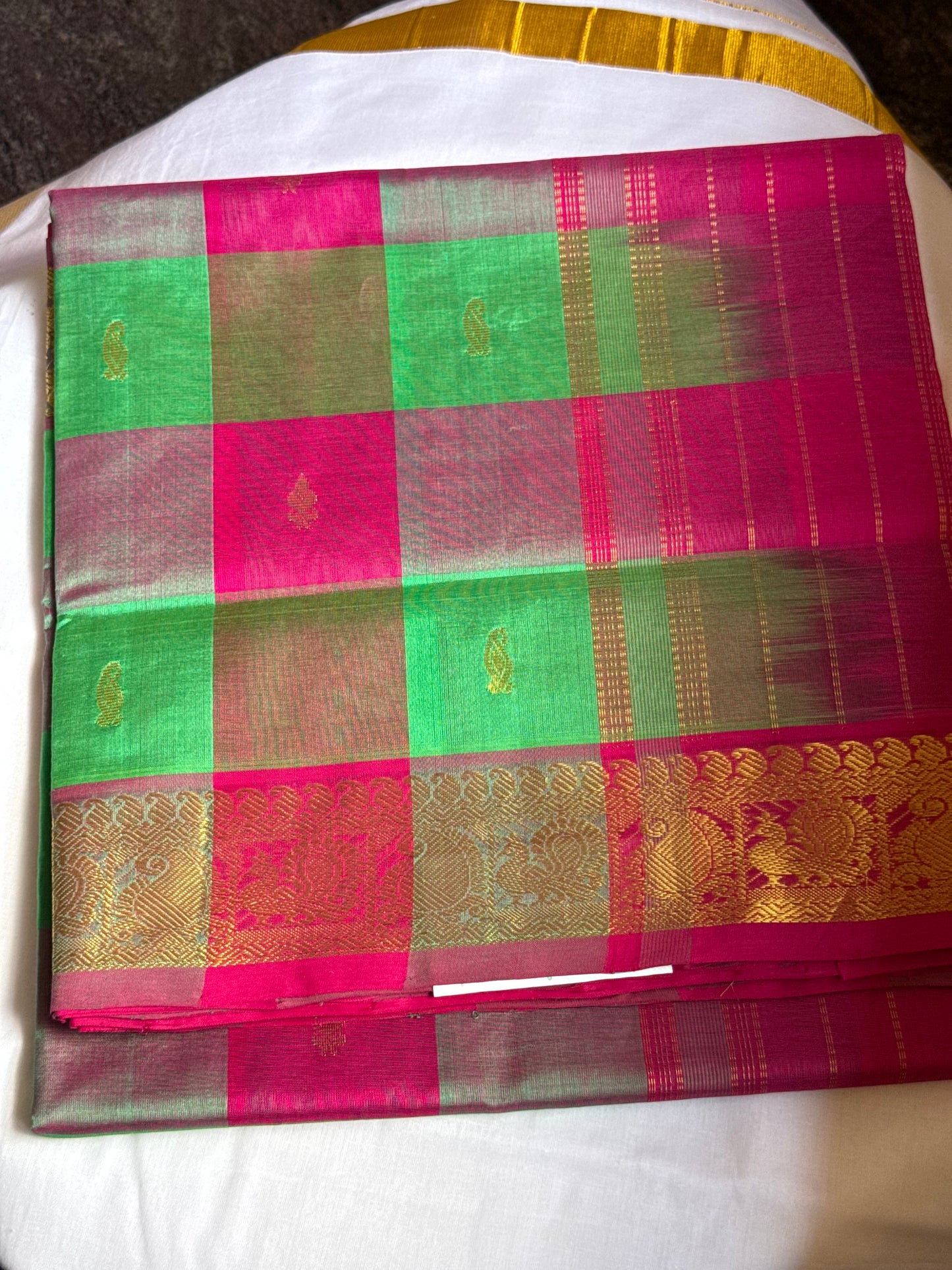 Multicoloured Vibrant Silk Cotton Saree