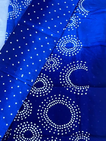 Ink blue Bandini silk set