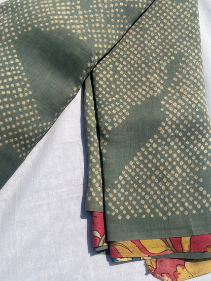 Grey Bandini silk saree