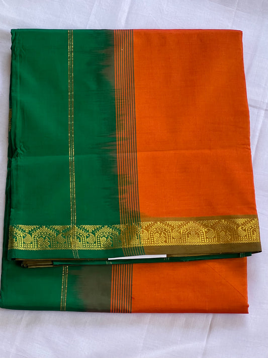 Sunset charm semi silk cotton saree