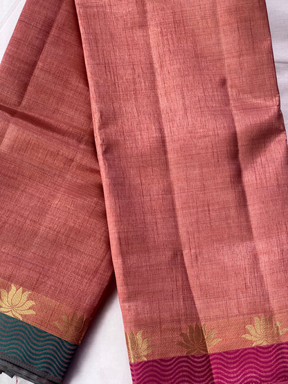 Rosewood Semi Silk Cotton Saree