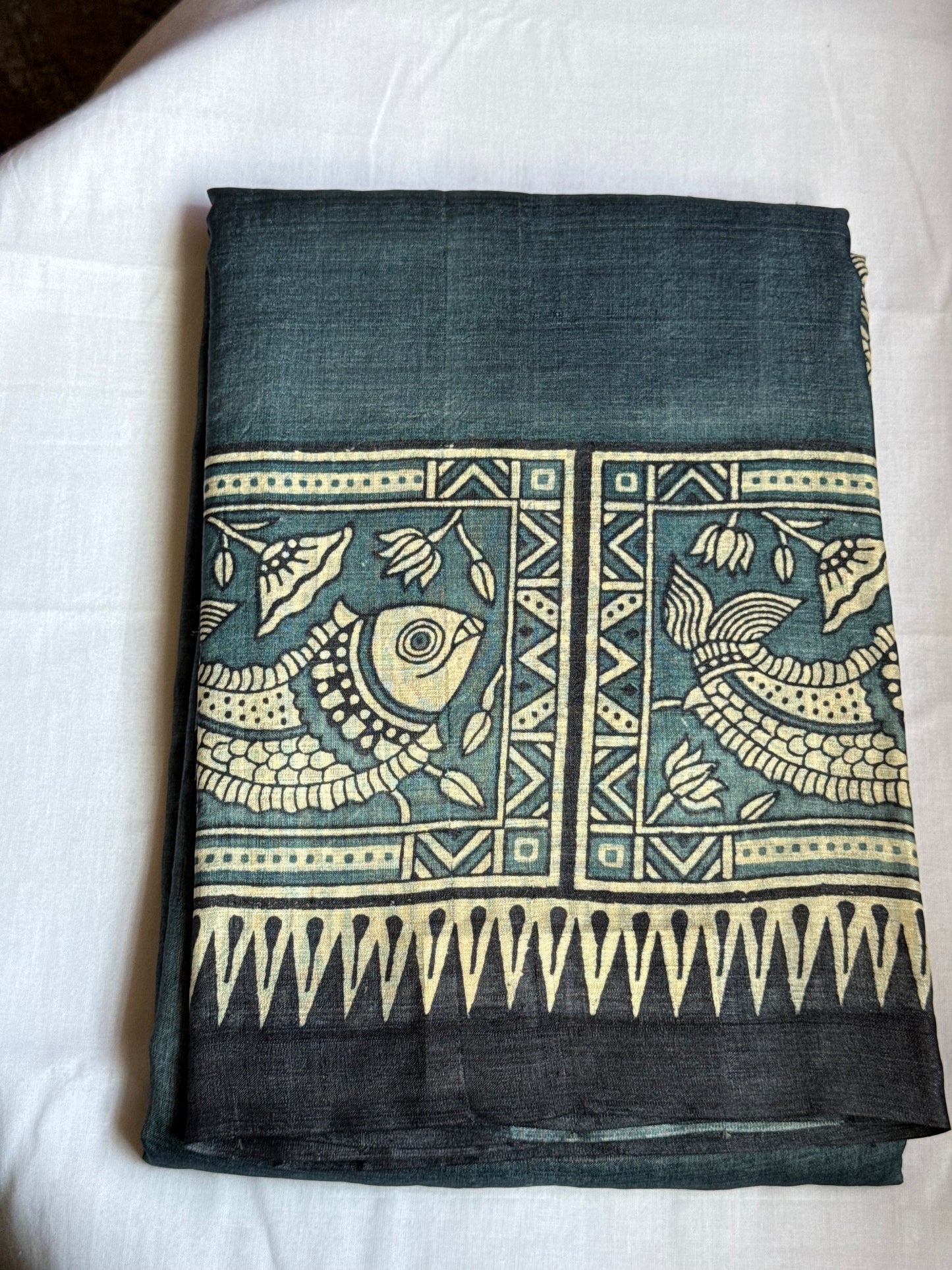 Tussar silk saree
