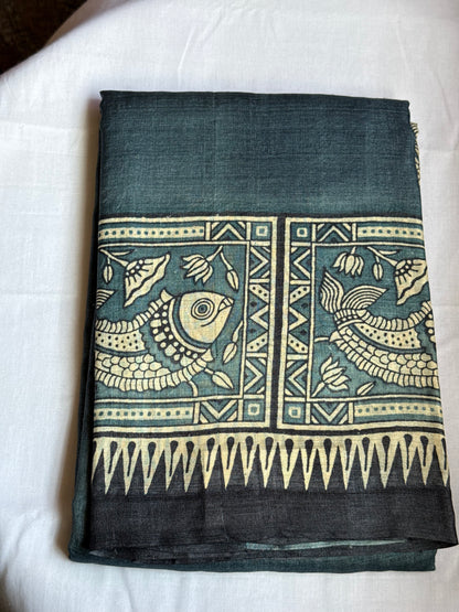 Tussar silk saree