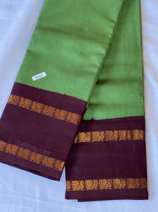 Green Sungudi cotton saree