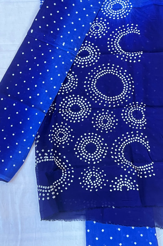 Ink blue Bandini silk set