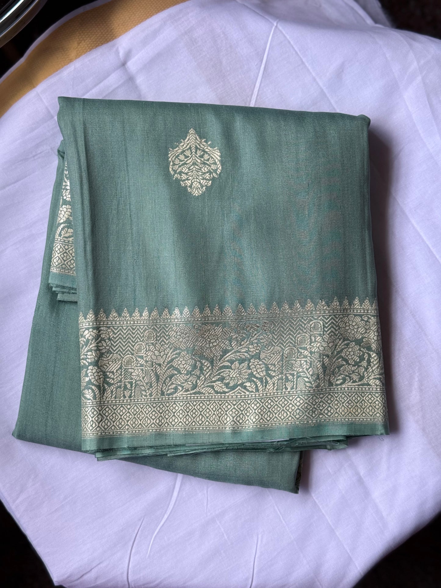 Pure banaras tussar silk saree