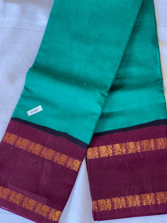 Peacock Sungudi cotton saree