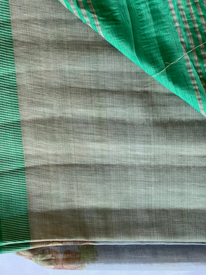 Semi Tussar silk saree