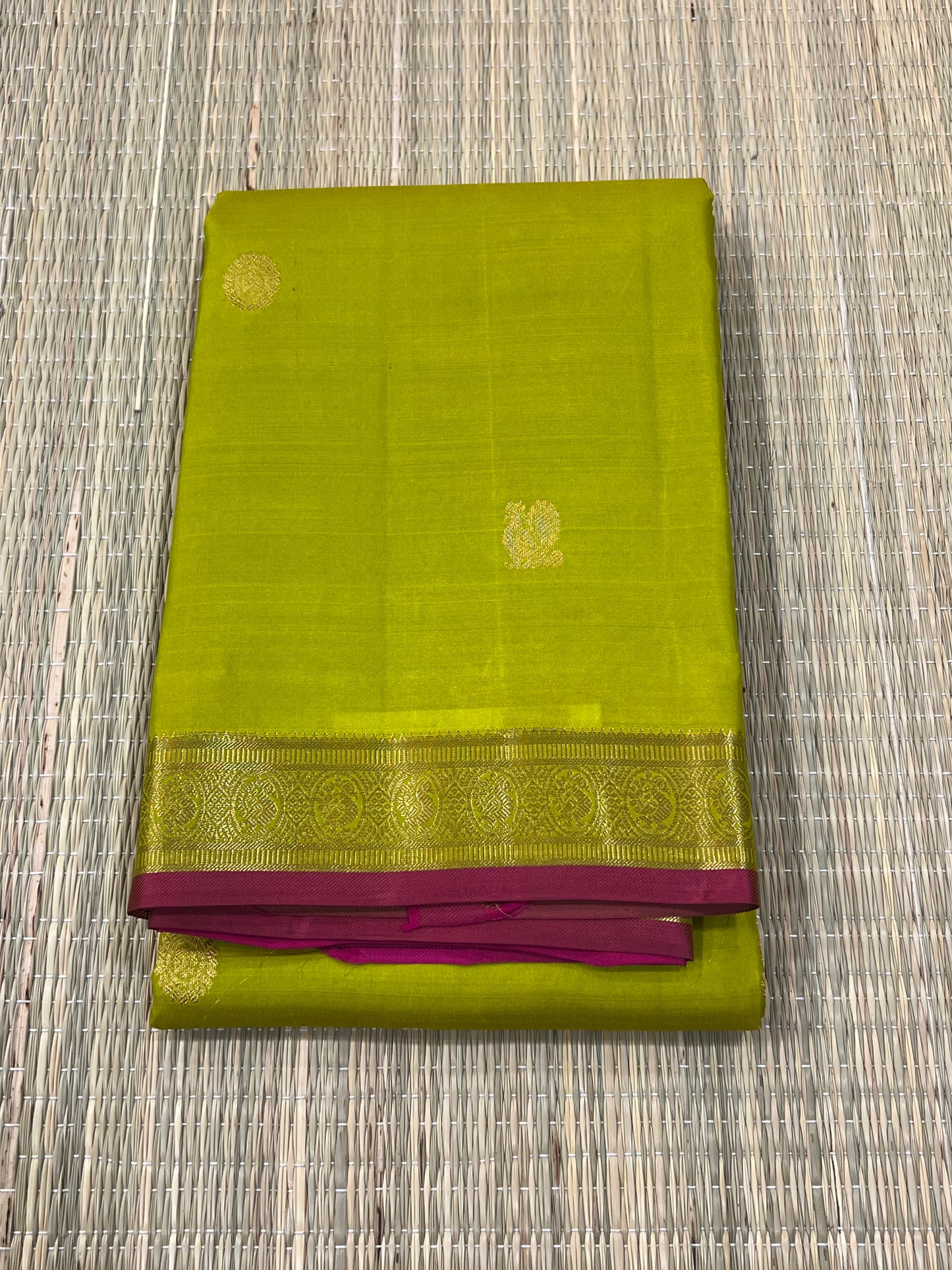 Alli green Kanchivaram silk saree