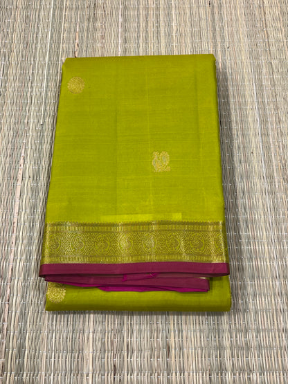 Alli green Kanchivaram silk saree