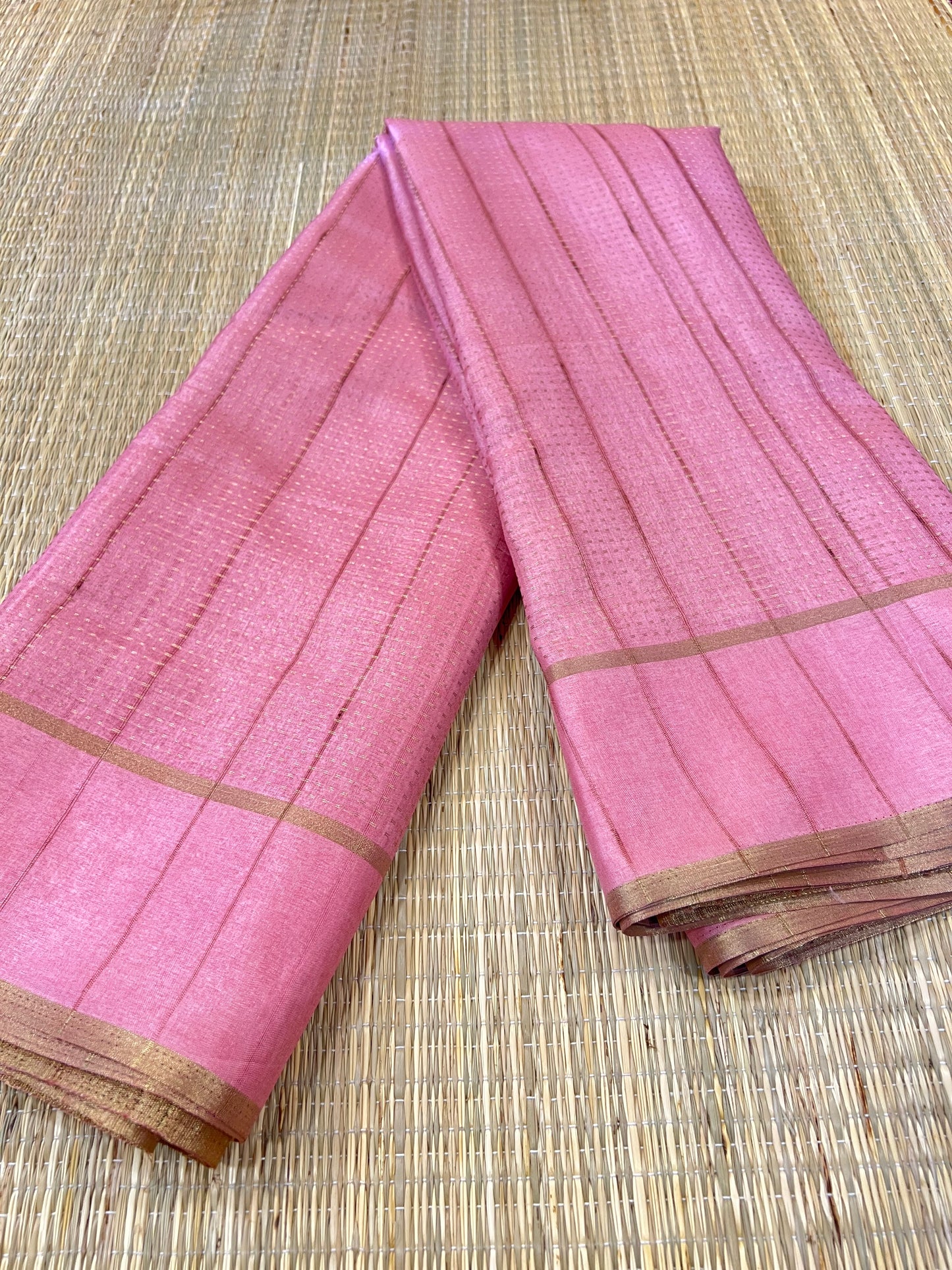 Rose semi silk cotton