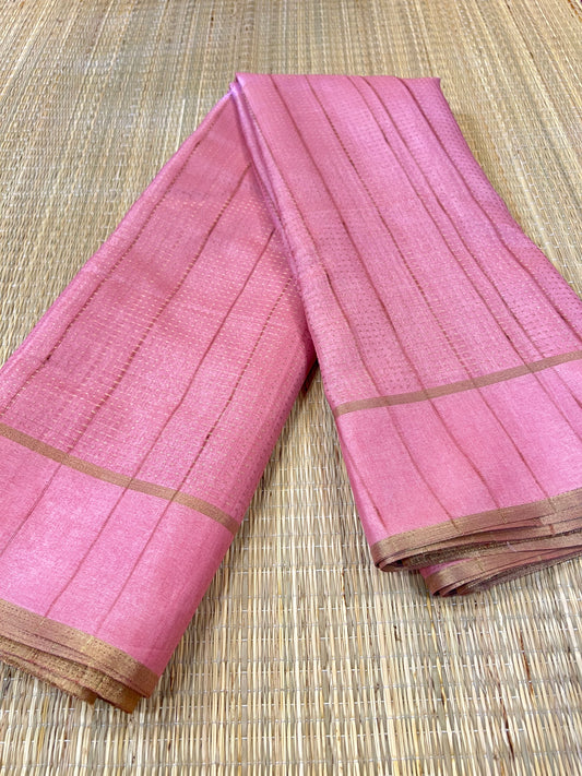 Rose semi silk cotton