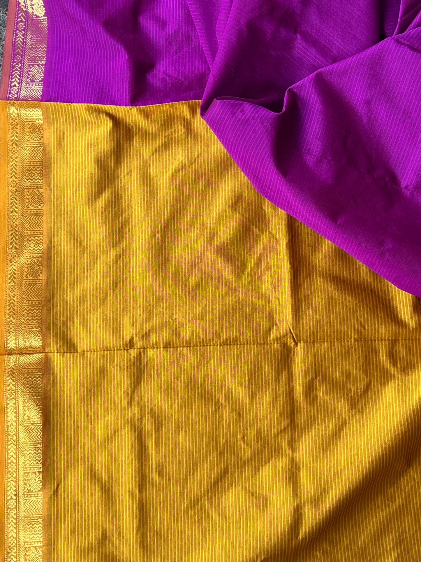 Magenta semi silk cotton