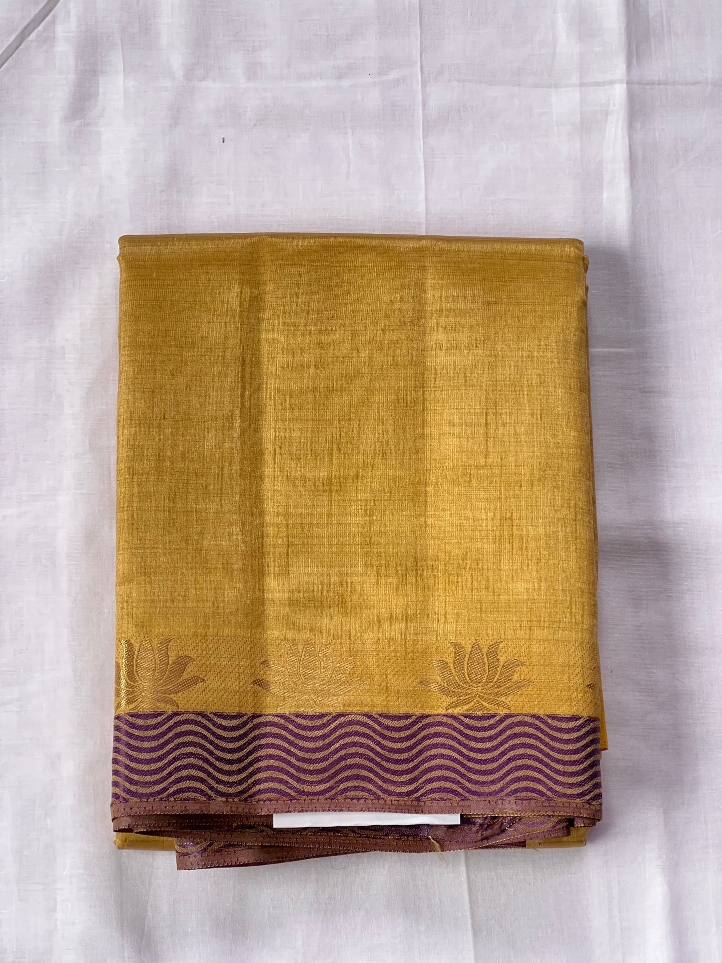 Olive Gold Semi Silk Cotton Saree