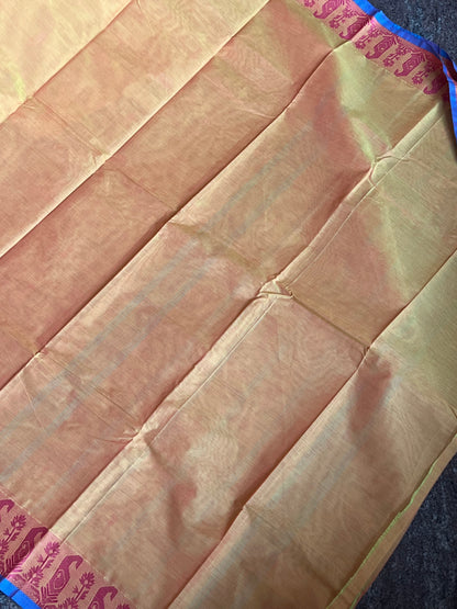 Yellow Chettinad Cotton Saree