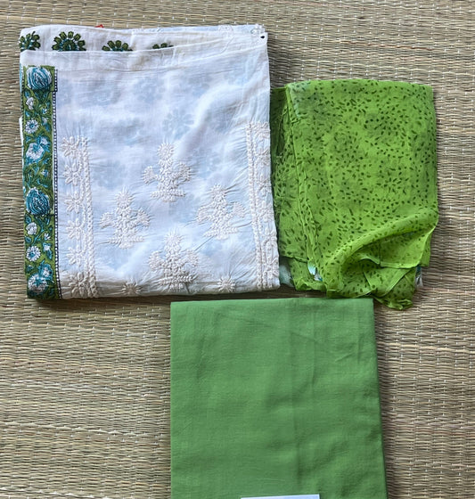 White green material set