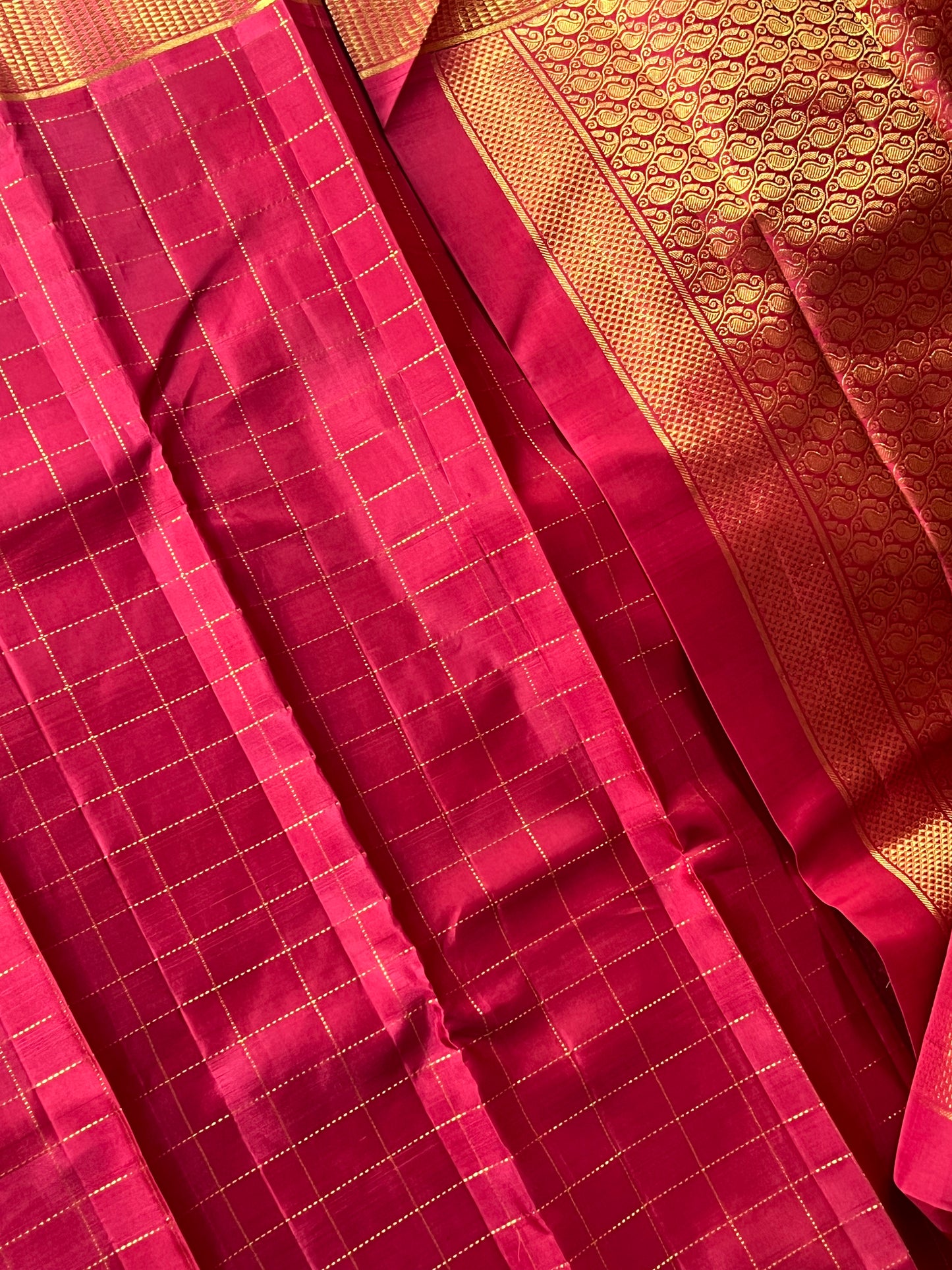 Paalum Pazhamum Kattam kachivaram silk saree