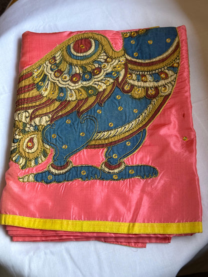 Kalamkari patchwork Silk Saree