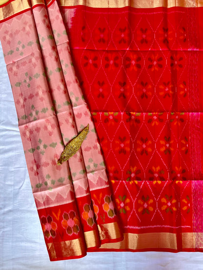 Ikat Soft Silk saree