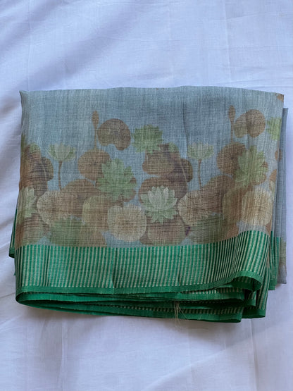 Semi Tussar silk saree