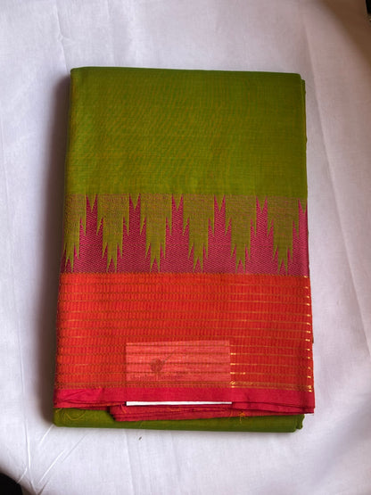 Green Chettinad Cotton Saree