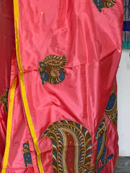 Kalamkari patchwork Silk Saree