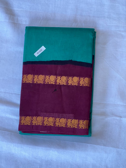 Peacock Sungudi cotton saree