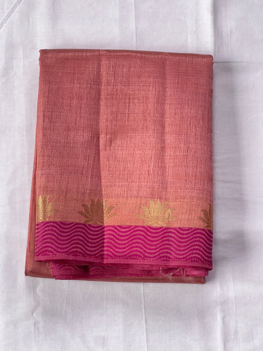 Rosewood Semi Silk Cotton Saree