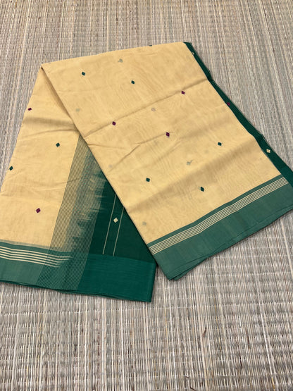 Sandal green Kanchi cotton