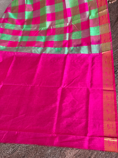 Multicoloured Vibrant Silk Cotton Saree