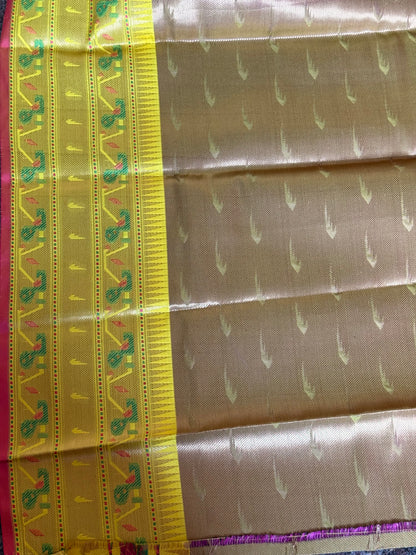 Purple Semi Banaras silk saree