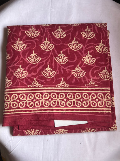 Pink Jaipur cotton Saree