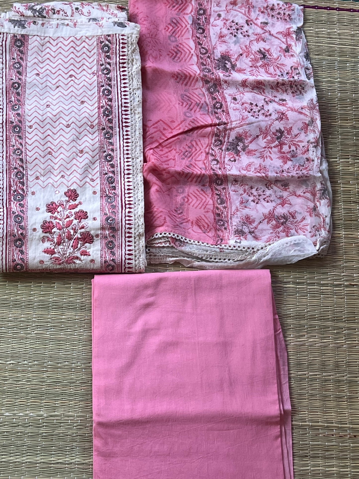 Baby pink material set