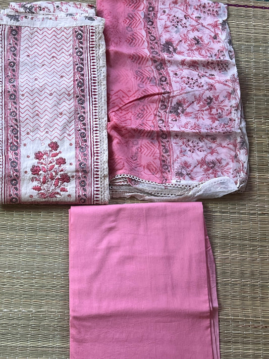 Baby pink material set