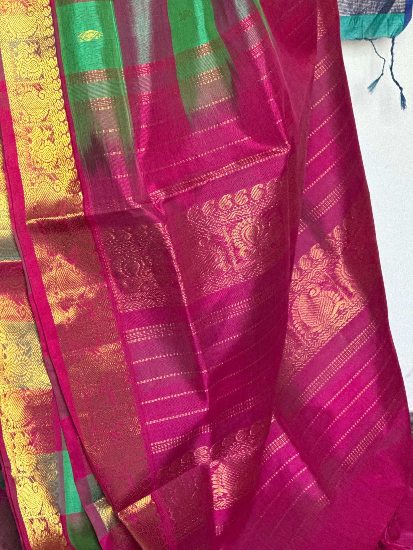 Multicoloured Vibrant Silk Cotton Saree