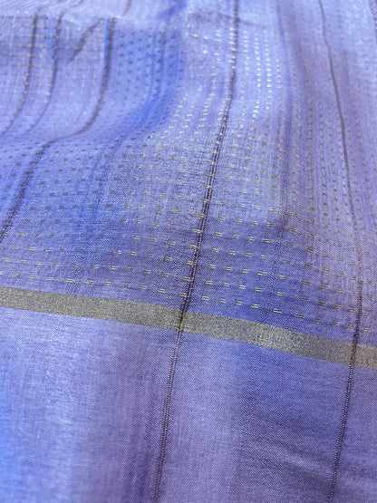Lavender semi soft silk