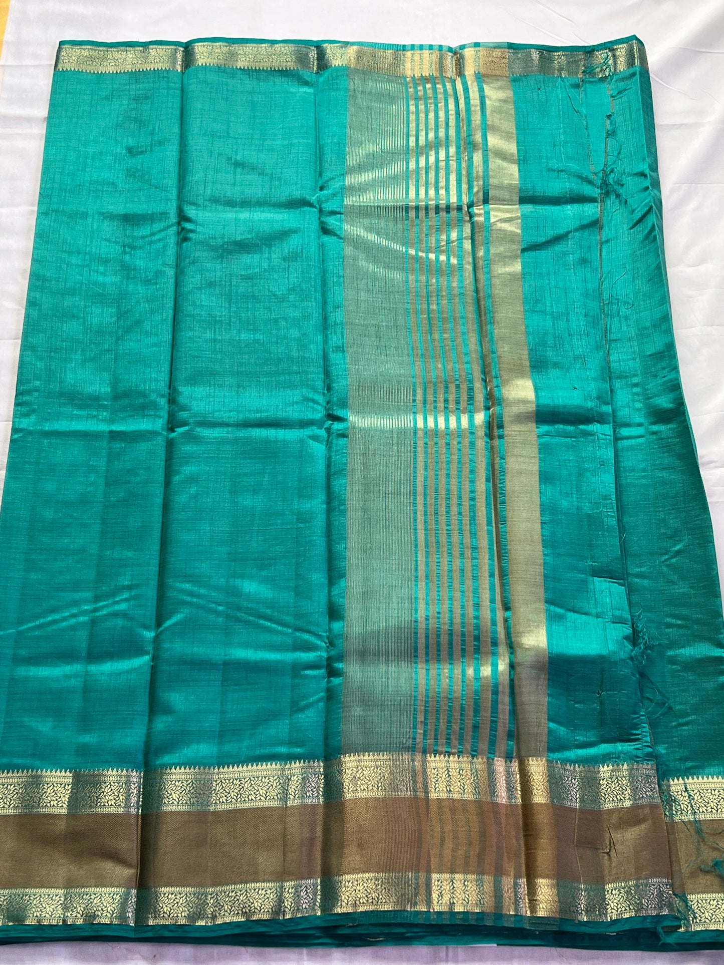 Blue semi silk cotton saree