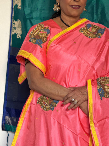 Kalamkari patchwork Silk Saree