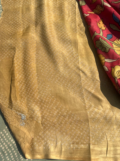 Grey Bandini silk saree