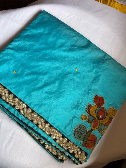 Kalamkari Patchwork in Silk Saree
