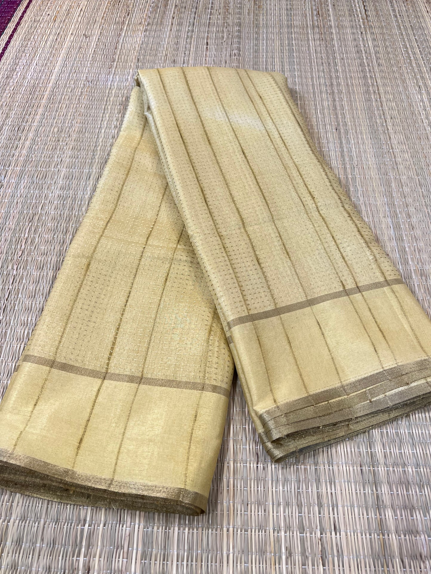 Yellow semi silk cotton saree