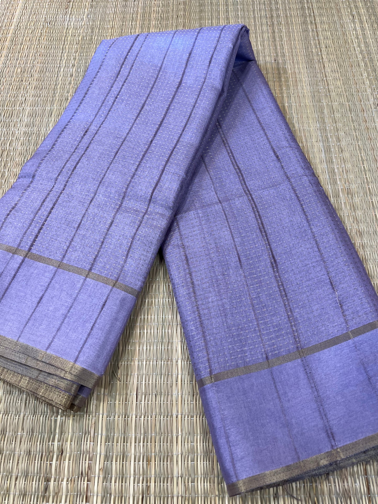 Lavender semi soft silk