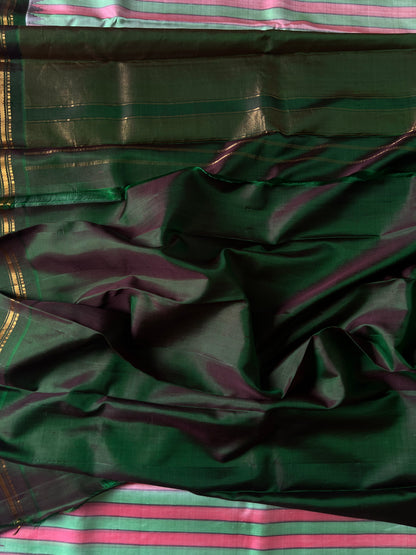 Striped Gadwal Silk Saree