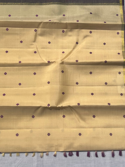 Sandal pure silk saree