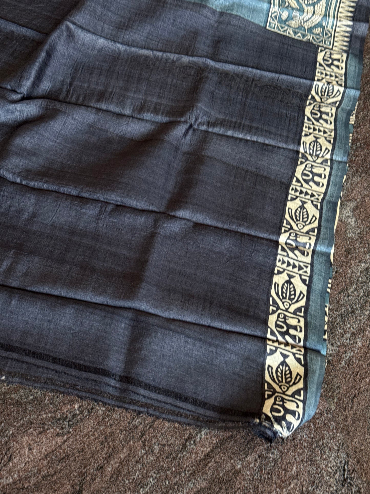 Tussar silk saree